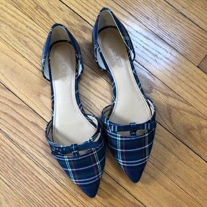 Christmas plaid flats